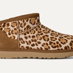 UGG Leopard Print Winter Boots - Brown and Tan